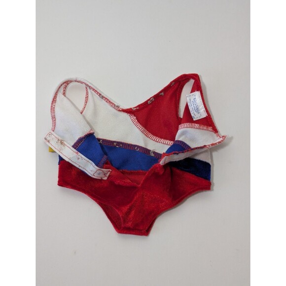 Build a Bear Gymnastic Leotard Red White Blue Stuffed Animal Toy - Picture 4 of 5